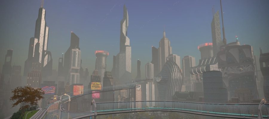 Die virtuelle New Yorker Skyline auf Zwift