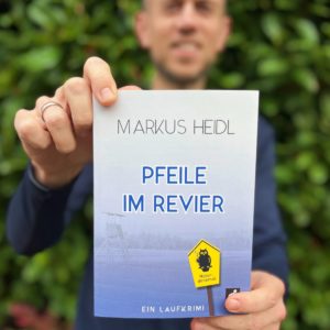 Markus Heidl präsentiert seinen Laufkrimi Pfeile im Revier